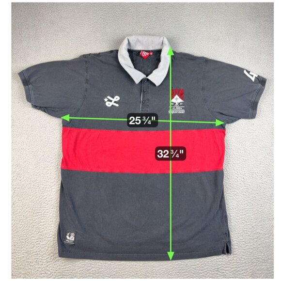 LrG Lifted Research Group Shirt Mens 3XL Research 47 Embroidered Streetwear Y2K - Picture 3 of 11